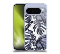 Head Case Designs Officially Licensed Nature Magick Navy Blue Beach Tropical Palm Leaves On Marble Gel Case [Military Grade] Compatible with Google Pixel 10 Pro XL and Compatible with MagSafe