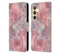 Head Case Designs Officially Licensed Nature Magick Pink Mermaid Rose Gold Marble Leather Wallet Case Compatible With Samsung Galaxy S24 5G