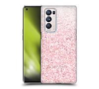 Head Case Designs Officially Licensed Nature Magick Pink Sparkle 2 Rose Gold Marble Glitter Hard Back Case Compatible With Find X3 Neo / Reno5 Pro+ 5G