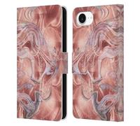 Head Case Designs Officially Licensed Nature Magick Rose Gold Mermaid Rose Gold Marble Leather Wallet Case Compatible With Apple iPhone 16e