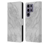 Head Case Designs Officially Licensed Nature Magick Silver Marble Metallics Leather Wallet Case Compatible With Samsung Galaxy S25 Ultra