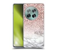 Head Case Designs Officially Licensed Nature Magick Sparkling Rose Gold Rose Gold Marble Glitter Gel Case [Military Grade Protection] Compatible With OnePlus 12