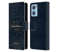 Head Case Designs Officially Licensed Nature Magick Star Map So The Adventure Begins Quote Leather Wallet Case Compatible With Oppo Reno7 SE 5G
