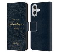 Head Case Designs Officially Licensed Nature Magick Star Map So The Adventure Begins Quote Leather Wallet Case Compatible With Apple iPhone 16