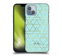 Head Case Designs Officially Licensed Nature Magick Teal Gold Art Deco Geometric Gold Art Deco Hard Back Case Compatible With Apple iPhone 14