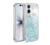 Head Case Designs Officially Licensed Nature Magick Teal Green Sparkles Marble Glitter Sparkle Pastel Gel Case [Military Grade Protection] Compatible with Apple iPhone 17 and Compatible with MagSafe