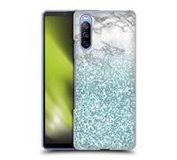 Head Case Designs Officially Licensed Nature Magick Teal Green Sparkles Marble Glitter Sparkle Pastel Hard Back Case Compatible With Sony Xperia 10 III