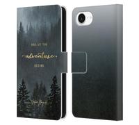 Head Case Designs Officially Licensed Nature Magick Trees So The Adventure Begins Quote Leather Wallet Case Compatible With Apple iPhone 16e