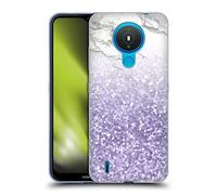 Head Case Designs Officially Licensed Nature Magick Ultra Violet Purple Sparkles Marble Glitter Sparkle Pastel Soft Gel Case Compatible With Nokia 1.4