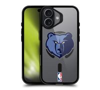 Head Case Designs Officially Licensed NBA Bear Memphis Grizzlies Logo Black Shockproof Bumper Case [Military Grade Protection] Compatible with Apple iPhone 17 and Compatible with MagSafe