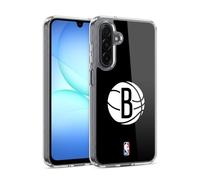 Head Case Designs Officially Licensed NBA Black Brooklyn Nets Logo Gel Case [Military Grade Protection] Compatible With Samsung Galaxy A17 4G / 5G