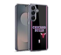 Head Case Designs Officially Licensed NBA Black City Design Chicago Bulls Logo Gel Case [Military Grade Protection] Compatible with Samsung Galaxy S25 and Compatible with MagSafe