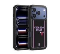 Head Case Designs Officially Licensed NBA Black City Design Chicago Bulls Logo Ultra-Armoured Shockproof Case [Military Grade Protection] Compatible With Apple iPhone 17 Pro