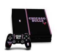Head Case Designs Officially Licensed NBA Black City Design Chicago Bulls Logo Vinyl Sticker Gaming Skin Decal Cover Compatible With Sony PlayStation 4 PS4 Console and DualShock 4 Controller Bundle