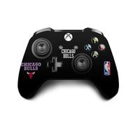Head Case Designs Officially Licensed NBA Black City Design Chicago Bulls Logo Vinyl Sticker Gaming Skin Decal Cover Compatible With Xbox One S/X Controller