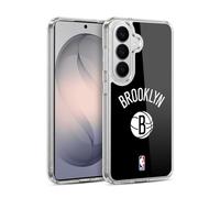Head Case Designs Officially Licensed NBA Black Design Brooklyn Nets Logo Gel Case [Military Grade Protection] Compatible With Samsung Galaxy S26 Plus
