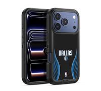 Head Case Designs Officially Licensed NBA Black Design Dallas Mavericks Logo Ultra-Armoured Shockproof Case [Military Grade Protection] Compatible With Apple iPhone 17 Pro Max