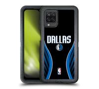 Head Case Designs Officially Licensed NBA Black Design Dallas Mavericks Logo Ultra-Armoured Shockproof Case [Military Grade Protection] Compatible With Samsung Galaxy A12 (2020)