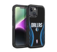 Head Case Designs Officially Licensed NBA Black Design Dallas Mavericks Logo Ultra-Armoured Shockproof Case [Military Grade Protection] Compatible With Apple iPhone 14