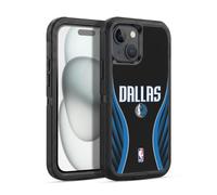 Head Case Designs Officially Licensed NBA Black Design Dallas Mavericks Logo Ultra-Armoured Shockproof Case [Military Grade Protection] Compatible With Apple iPhone 15