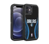 Head Case Designs Officially Licensed NBA Black Design Dallas Mavericks Logo Ultra-Armoured Shockproof Case [Military Grade Protection] Compatible With Apple iPhone 12 / iPhone 12 Pro