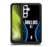 Head Case Designs Officially Licensed NBA Black Design Dallas Mavericks Logo Ultra-Armoured Shockproof Case [Military Grade Protection] Compatible With Samsung Galaxy S23 FE 5G