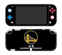 Head Case Designs Officially Licensed NBA Black Design Golden State Warriors Logo Vinyl Sticker Gaming Skin Decal Cover Compatible With Nintendo Switch Lite