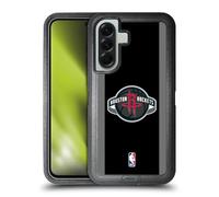 Head Case Designs Officially Licensed NBA Black Design Houston Rockets Logo Ultra-Armoured Shockproof Case [Military Grade Protection] Compatible With Samsung Galaxy A56 5G