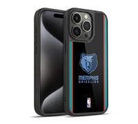 Head Case Designs Officially Licensed NBA Black Design Memphis Grizzlies Logo Gel Armour Case [Military Grade Protection] Compatible With Apple iPhone 15 Pro