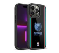 Head Case Designs Officially Licensed NBA Black Design Memphis Grizzlies Logo Gel Armour Case [Military Grade Protection] Compatible With Apple iPhone 14 Pro
