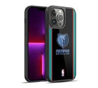 Head Case Designs Officially Licensed NBA Black Design Memphis Grizzlies Logo Gel Armour Case [Military Grade Protection] Compatible With Apple iPhone 13 Pro Max
