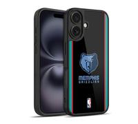 Head Case Designs Officially Licensed NBA Black Design Memphis Grizzlies Logo Gel Armour Case [Military Grade Protection] Compatible With Apple iPhone 16
