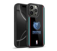 Head Case Designs Officially Licensed NBA Black Design Memphis Grizzlies Logo Gel Armour Case [Military Grade Protection] Compatible With Apple iPhone 16 Pro