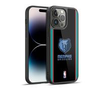 Head Case Designs Officially Licensed NBA Black Design Memphis Grizzlies Logo Gel Armour Case [Military Grade Protection] Compatible With Apple iPhone 14 Pro Max