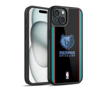 Head Case Designs Officially Licensed NBA Black Design Memphis Grizzlies Logo Gel Armour Case [Military Grade Protection] Compatible With Apple iPhone 15