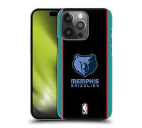 Head Case Designs Officially Licensed NBA Black Design Memphis Grizzlies Logo Hard Back Case Compatible With Apple iPhone 14 Pro
