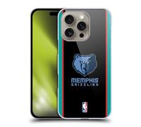 Head Case Designs Officially Licensed NBA Black Design Memphis Grizzlies Logo Hard Back Case Compatible With Apple iPhone 16 Pro