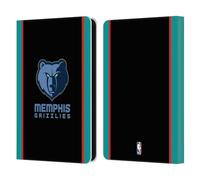 Head Case Designs Officially Licensed NBA Black Design Memphis Grizzlies Logo Leather Wallet Case Compatible With Amazon Kindle 11th Gen (2024)