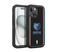 Head Case Designs Officially Licensed NBA Black Design Memphis Grizzlies Logo Ultra-Armoured Shockproof Case [Military Grade Protection] Compatible With Apple iPhone 15