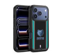 Head Case Designs Officially Licensed NBA Black Design Memphis Grizzlies Logo Ultra-Armoured Shockproof Case [Military Grade Protection] Compatible With Apple iPhone 17 Pro Max
