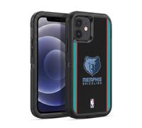 Head Case Designs Officially Licensed NBA Black Design Memphis Grizzlies Logo Ultra-Armoured Shockproof Case [Military Grade Protection] Compatible With Apple iPhone 12 / iPhone 12 Pro