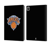 Head Case Designs Officially Licensed NBA Black Design New York Knicks Logo Leather Wallet Case Compatible With Apple iPad Pro 12.9 2020/2021/2022