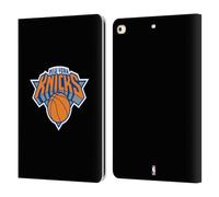 Head Case Designs Officially Licensed NBA Black Design New York Knicks Logo Leather Wallet Case Compatible With Apple iPad 9.7 2017 / iPad 9.7 2018