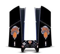 Head Case Designs Officially Licensed NBA Black Design New York Knicks Logo Vinyl Sticker Gaming Skin Decal Compatible With Sony PlayStation 5 PS5 Slim Digital Edition Console & DualSense Controller