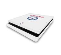 Head Case Designs Officially Licensed NBA Black Design Philadelphia 76ers Logo Vinyl Sticker Gaming Skin Decal Cover Compatible With Sony PlayStation 4 PS4 Slim Console