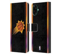 Head Case Designs Officially Licensed NBA Black Design Phoenix Suns Logo Leather Wallet Case Compatible With Samsung Galaxy A07 4G