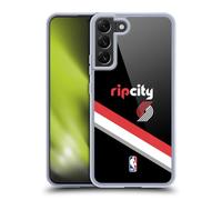 Head Case Designs Officially Licensed NBA Black Design Portland Trail Blazers Logo Gel Case [Military Grade Protection] Compatible with Samsung Galaxy S22+ 5G and Compatible with MagSafe