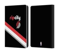 Head Case Designs Officially Licensed NBA Black Design Portland Trail Blazers Logo Leather Wallet Case Compatible With Amazon Kindle 11th Gen 6in 2022