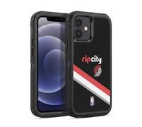 Head Case Designs Officially Licensed NBA Black Design Portland Trail Blazers Logo Ultra-Armoured Shockproof Case [Military Grade Protection] Compatible With Apple iPhone 12 / iPhone 12 Pro