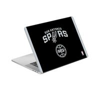Head Case Designs Officially Licensed NBA Black Design San Antonio Spurs Logo Vinyl Sticker Skin Decal Cover Compatible With MacBook Pro 16" A2141